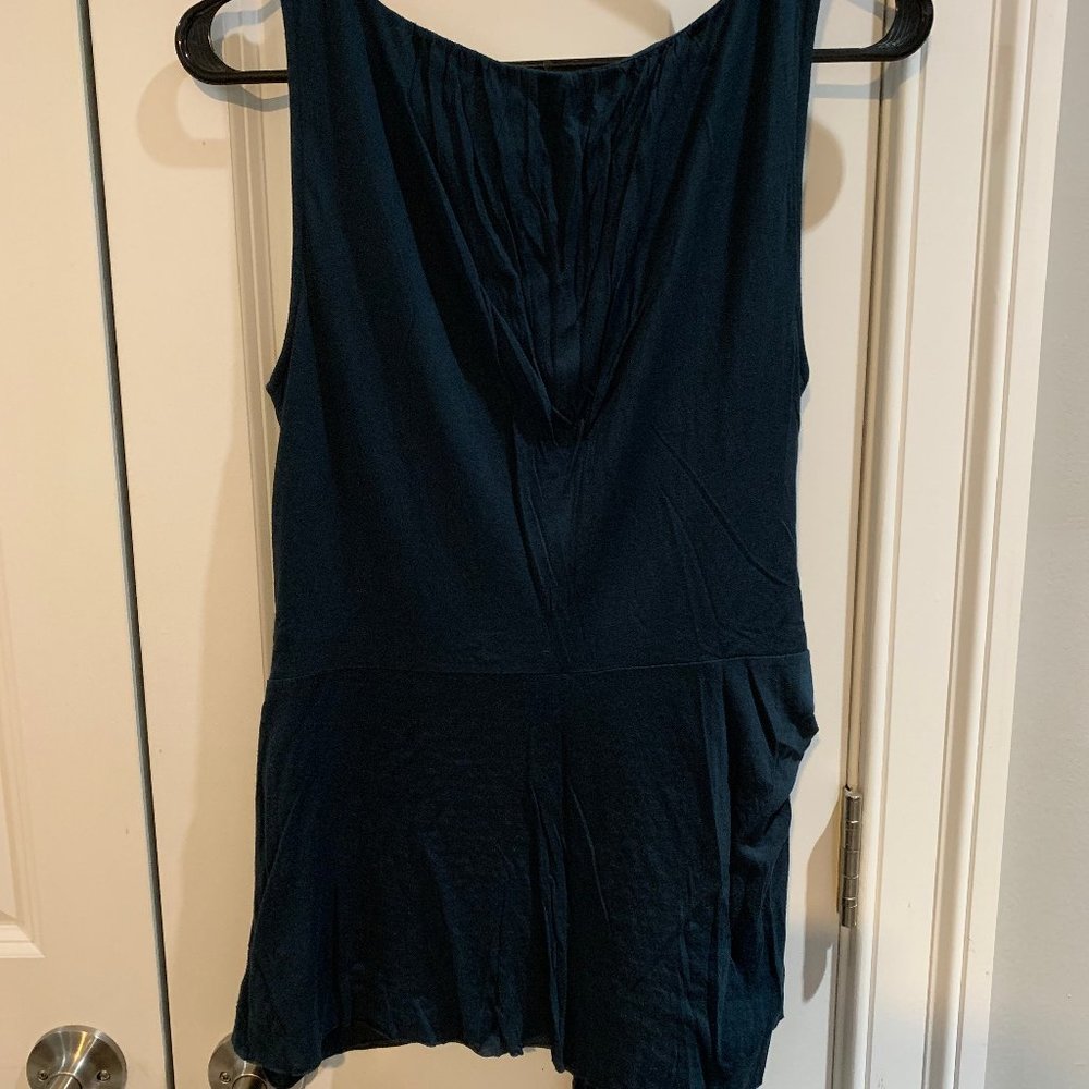 Grecian Style Dark Green Draped Top from Anthropologie